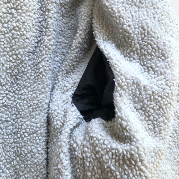 VINTAGE LEE RIDER SHERPA DENIM JACKET - Picture 6 of 8